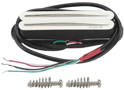 OriPure Hot-Rail-Tonabnehmer Alnico5 Humbucker in Single-Coil-Größe 15-16K Passend für ST SQ TL Elektrische Gitarre Weiß
