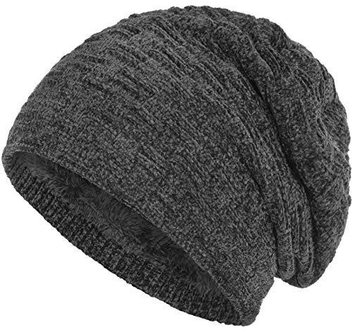 Compagno Gefütterte Mütze Herren Damen Wintermütze Beanie Strickmütze Winter Weihnachten Haube Hat Cap Männer Frauen