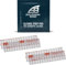 EZ Pass/I-Pass/Toll Tag Klebeband Montageset – Peel and Stick Klebestreifen Dual Lock Tape 4 Pieces weiß