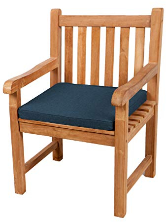 Gutekissen® Sitzkissen für Bank, Gartenschaukeln, Sitz, glatt. FK5 (50x50x5, Navy blau)