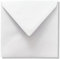 Quadratische Luxus-Umschläge, 16 x 16 cm, 110 g/m², 160 x 160 mm, Weiß, 100 Stück
