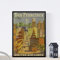 Nacnic Vintage Poster Vintage Poster Amerika. San Francisco City. A4-Format