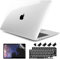 Dongke Funda rígida para MacBook Air de 13 pulgadas, modelo M1 A2337/A2179/A1932, logotipo transparente transparente para MacBook Air de 13,3 pulgadas con pantalla Retina Touch ID.