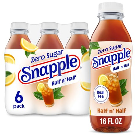 Diet Snapple Half 'n Half Lot de 24 bouteilles en plastique recyclé 473 ml