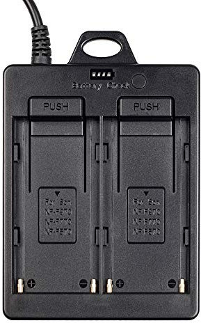ayex Batterie Adapterplatte Dual Slot NP-F970 F770 F570 für Geräte mit DC-Eingabeschnittstelle zB. LED-Licht deutlich längere Akkulaufzeit idealer Ersatz für V-Mount Akkus