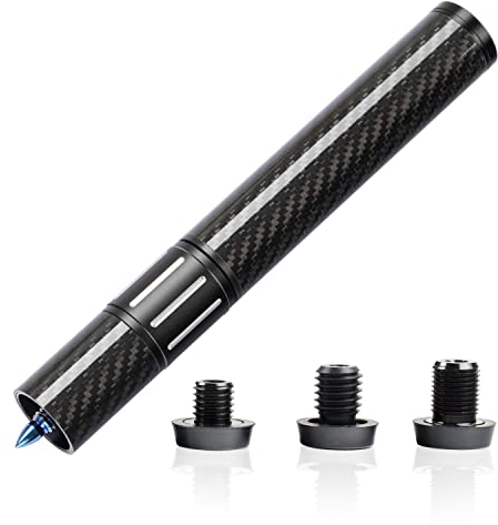 KONLLEN Billardqueue Verlängerung mit 3 Stoßstangen, Kohlefaser, Billardverlängerung, Zubehör für Mezz Predator ZOKUE Jflowers Queue (Kohlefaser)