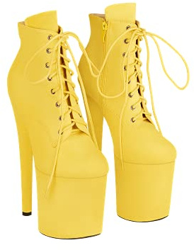 EIS Absatz-Schuhe | Plateau-Stiefelette in Wildleder-Optik | High Heel | Zubehör | Accessoire