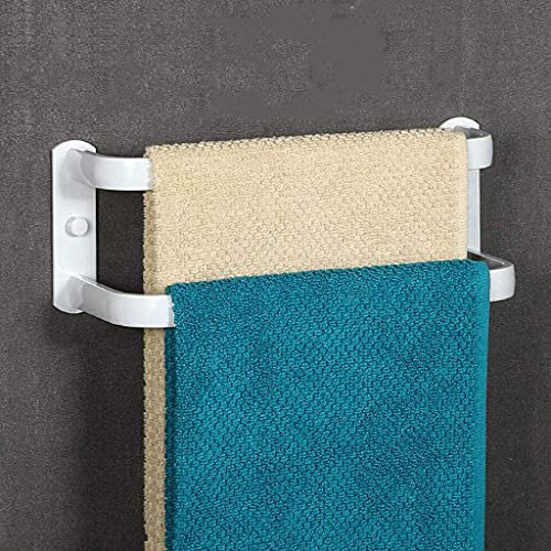 Porte-Serviettes de Dislocation Multicouche, Porte Serviette Mural en Espace Aluminium,Organisateur Rack pour Salle de Bain Hôtel Cuisine White Double Layer 30CM