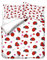 Hiseng Bettwäsche-Set 3 Teilig - Marienkäfer Drucken Bettwäsche Set - Mikrofaser Bettbezug und Kissenbezug - 3D Bedrucktes Erwachsene Kinder Bettwäsche-Set (Roter Marienkäfer,135x200cm)