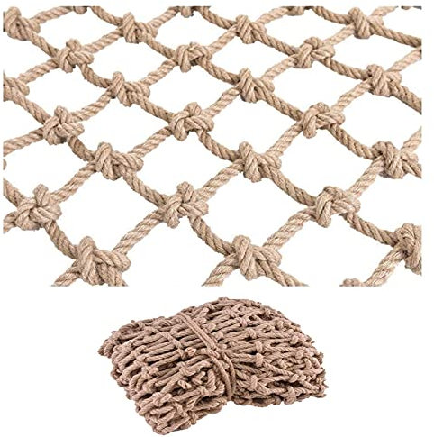 Kletternetz für Kinder, strapazierfähiges Hanfseilnetz, wasserdichtes Frachtnetz, Kinderschaukel, Outdoor-Brücke, Spielplatz, Zaun, Treppe, Schutznetz, Hängematte, Kletternetz für Schaukel