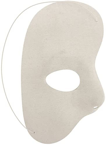 Demi-masque blanc pour Halloween Phantom Opera Accessoire de fête