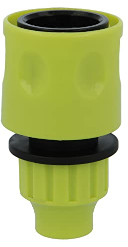 Amig - Raccordo Rapido | Ideale per Tubi Elicoidali o a Spirale | 3/8 | Sistema di Ancoraggio Rapido Clic | Plastica ABS | Verde Pistacchio