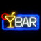 Bar Neon Sign - Dimmer Led Neon Bar signs for Home Bar Wall Decor, USB Powered Neon Light Sign for Bedroom Bistro Man Cave Party Club Business Open, Birthday Gifts for Man Girl Boyfriends(Blue)