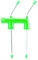 FUYTERY Double Beer Snorkel Bottle Dispenser Drinking Beer Bongs for House Parties (Green)
