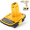 1 Pack DM18D Akku Adapter mit USB Port für Dewalt 18V Werkzeuge konvertiert Dewalt 20V Li-ion oder Milwaukee M18 18V Lithium-Ionen-Akku auf Dewalt 18V Adapter