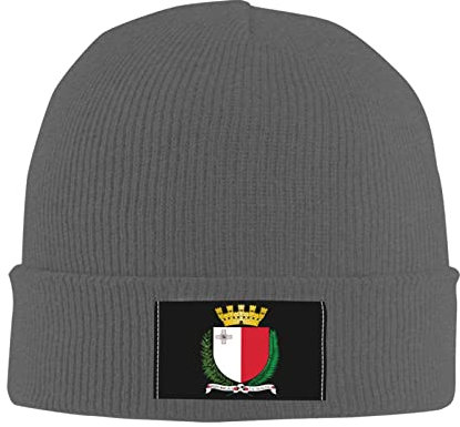 934 Uomo Donna Cappelli Cuffia Emblema Nazionale di Malta Caldo Berretto Antivento Cappello in Maglia Traspirante Berretto Invernale per attività All'Aperto Corsa Sci
