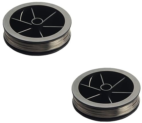 Gatuida 2rolls Windshield Glass Removal Tool Steel Rope for Window Cutting Elastic Pulling Wire Special Steel Wire for Car Glass Disassembly