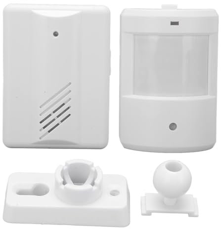Driveway Alarm, Driveway Alarm Wireless Outside, 1byone Motion Sensor Alarm 1000 FT Range Extra Loud Chimes Home Security Alarm System with 1 Receiver 2 Weatherproof Infrared Sensors Protect Property