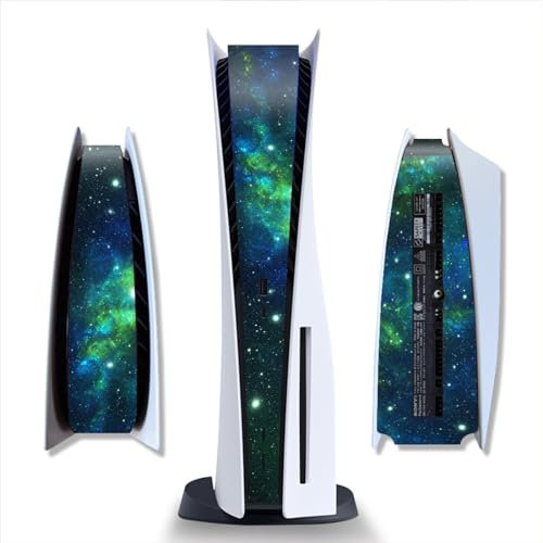 Wonhomke Himmel Design für PS5 Mitte Seite Vinyl Skin für PS5 Mitte Seite Skin für PS5 Mittelseite PVC-Haut für PS5 Seiten Skin Aufkleber (PS5-025)