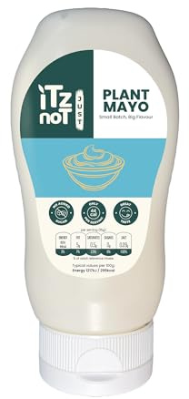 iTz noT jusT Plant Mayo 300ml (Pack of 1) – Low Calorie Mayonnaise (44 Cals/Serving), No Added Sugar, Gluten Free, Dairy Free, Keto Friendly & Vegan Mayo Spread for Sandwich, Dip & Cooking