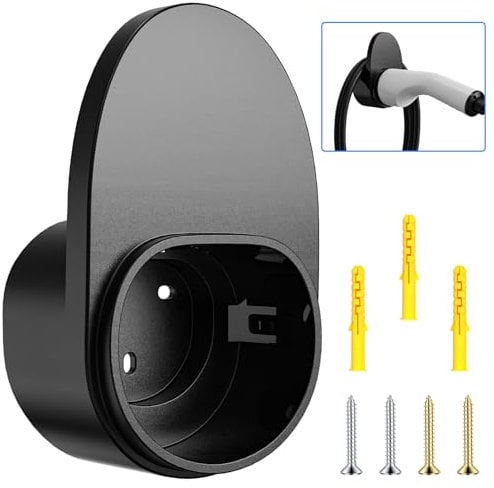 Azyvum Typ 2 Wandhalterung Ladekabel Wandhalterung Robust und langlebig Kabelhalterung Wallbox Kabelhalter Typ 2 Steckerhalter Kompatibel mit Allen Typ 2 Ladekabeln
