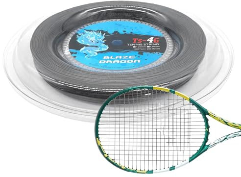 Corda per racchetta da tennis, Corda per racchetta da tennis | Corde da tennis per racchetta da tennis con grande 4G,Corda da tennis, filo rigido primario per pratica, filo per racchetta per persone c