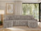 MKS MEBLE Sofa mit Schlaffunktion - Ecksofa - Couch - Schlafsofa - Bettsofa - Schlafsofa mit Bettkasten - Kirasso U -Hellbraun Cord