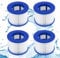 mizikuu 4 PCS SI Cartucho de Filtro de Piscina, Pool Filter Filtro de Cartucho Cartucho para Bomba Bomba Aspiradora Alta Eficiencia Compatible Bestway para Whirlpool Mspa 74 * 107 mm