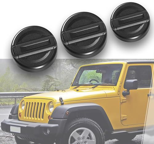 CTcar-Schlüssellochabdeckungen, magnetische Türschlossabdeckung für 2018-2024 Wrangler JL und Gladiator JT, Schlüssellochschutzzubehör, für JEEP Wrangler