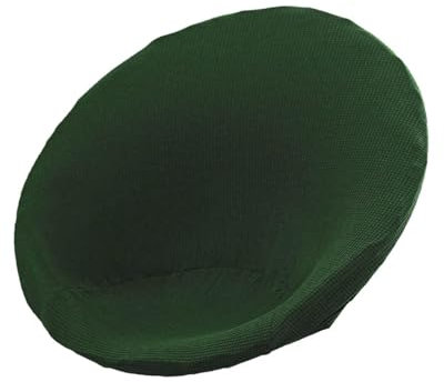 Colcolo Saucer Chair Cover Jacquard Moon Chair Slipcover for Adults Stretch Soft Anti Slip Replace Seat Protector for Dining Room, Dark Green