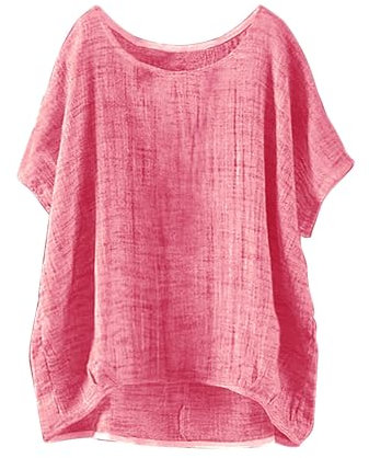 Offre du Jour Tee Shirt Femme Ample Chemise en Jean Chemisier Noir Manche Longue Tunique Chic Et Elegant Vetements Vintage Top Vieux Rose T Manches Chauve Souris Decollete Chemisiers Blouses