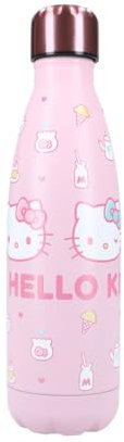 My sweety pop - Botella Hello Kitty de acero inoxidable para niño, adulto, adulto, para comida, 22,5 cm, 700 ml, hidratación, idea de regalo, botella, color rosa