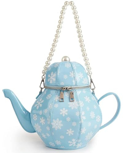 SLJYM Tea Pot Shaped Women Handbag Tea Sociecty Shoulder Bag Girls Lolita Cute Daily Crossbody Purse