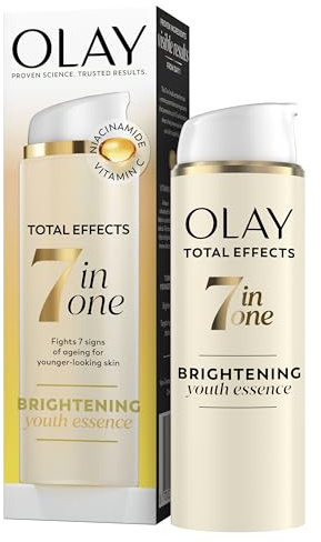 Olay Total Effects 7 in 1 Brightening Youth Essence, 50ml | Multi-Action Formula with Niacinamide & Vitamin C. Fights 7 signs of ageing