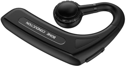 Fangxuee Bone Transmission Headset Sports Noise Canceling Headset for Business Sports Cycling Fitness Black