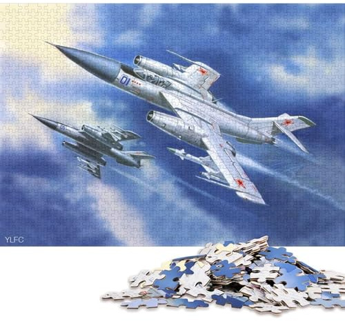 1000-teiliges Yakovlev Yak28 Puzzle für Erwachsene & Papierpuzzle, Lernpuzzle, Familienspiel, 38 x 26 cm / 1000 Teile