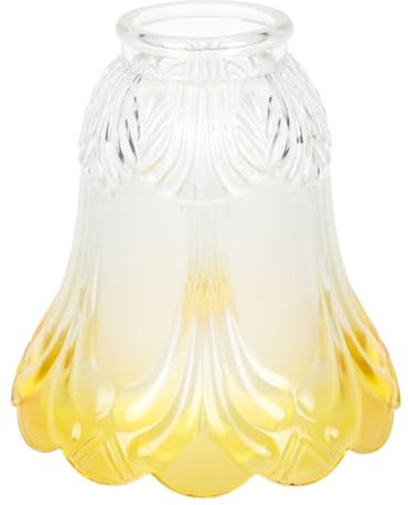 Gatuida Pendant Light Shade: Small Lamp Shades Lamp Shade Cover Ceiling Fan Light Covers Fixture Replacement Globes Ceiling Fan Fixture & Chandelier Yellow Glass