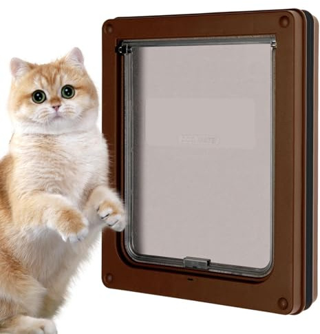 Pet Flap Door - Interior Exterior Gateway, Mountable Pet Entry with Sturdy Design, Home Accessory with Easy Installation, Animal Passage Aid for Apartment, Balcony, or Living Room