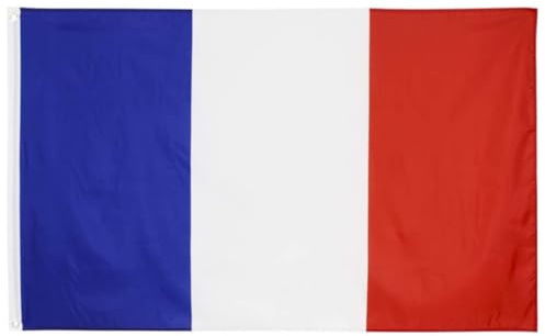 HAPZUR 1 pièce Drapeau français avec Couleurs Vives, France avec œillets en laiton, idéal pour la Coupe du monde 2026 et décorations, Pour une utilisation extérieure et intérieure(90 x 150 cm)