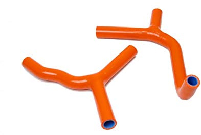 Compatible avec/Remplacement pour SX 85-03/12 - KIT DURITES DE RADIATEUR ORANGE-1902-1249