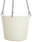 Kunststoff Ampel Flori 14 Weiss Ø 14.0cm Höhe 12.0cm
