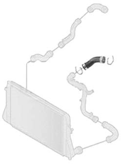 Borg & Beck BTH1075 Turbo Hose To Fit VAG A3 Leon Golf 2 0TDi