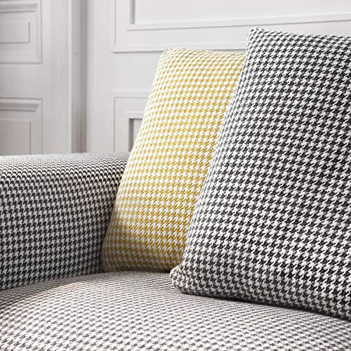 Kartell Largo Kissen in Hahnentritt 48 x 35 cm - senf