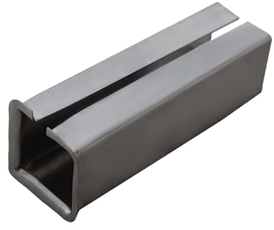 JUVA Ausgleichshülse Eisen Reduzierhülse zum einstecken - H5041 | Stahl blank | Länge 15 mm | Adapterhülse zum nachrüsten von 7 auf 8 mm | 1 Stück - Metall-Hülse für Einsteckschlösser & Türschlösser