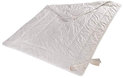 Schlafmond Der kleine Prinz Naturfaser Winterdecke 135 x 200 cm - wärmeregulierende Bettdecke für den Winter - Allergiker Schlafdecke mit Kapok & Schurwolle - Baumwolle Decke waschbar bis 60 Grad