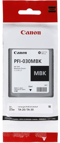 Matte Black Ink 55ml (PFI-030MBK) for Canon imagePROGRAF TA-20 and TA-30