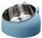 Gamelle en Acier Inoxydable pour Chat - Gamelle à Eau pour Chat - Multifonction - pour Nourriture et Eau - Bleu