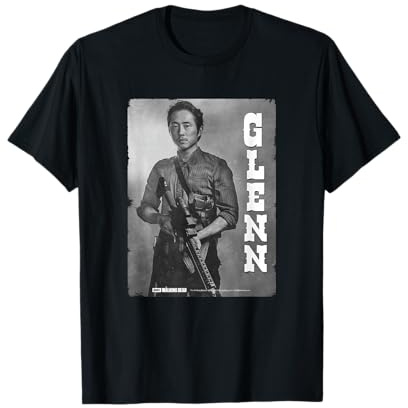 The Walking Dead Glenn Silver Portrait T-Shirt