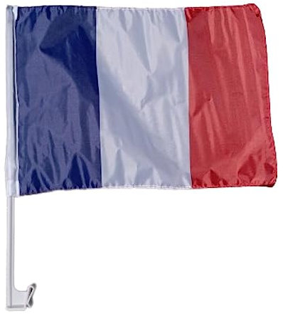 Maelsa® Drapeau pour vitre Voiture France Supporter fenêtre 30 x 45 cm 30x45cm football rugby handball basketball ... évènements sportifs