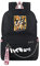 Roffatide Anime Haikyuu Laptop Backpack Fit 15 Inch Black Bookbag Printed Schoolbag for Boys Girls Travel Daypack with USB Charging Port & Headphone Port